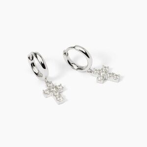 Mabina Cross Earrings (Silver)